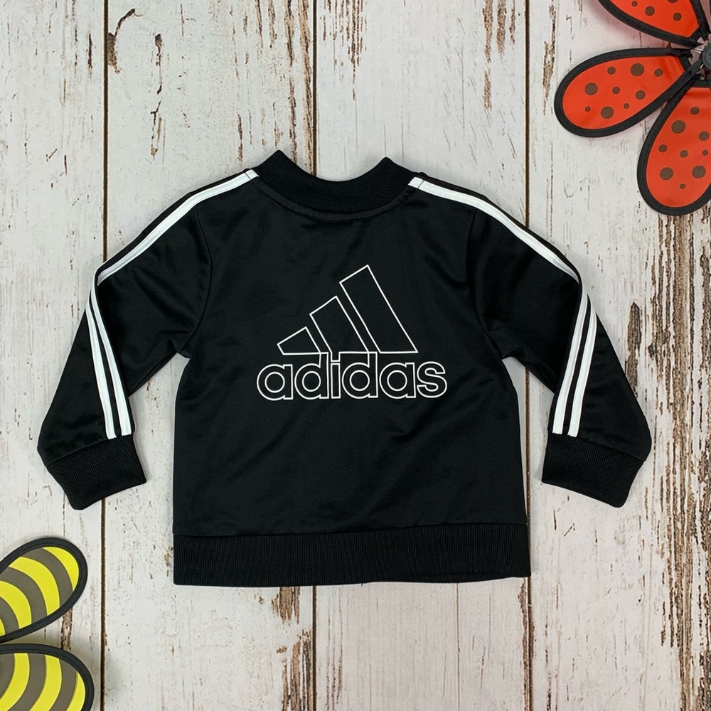 Adidas Toddler Three Stripes Tricot Track Jacket - Picture 3 of 6